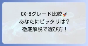 CX-8のグレードを徹底比較！あなたに最適な一台を見つける方法