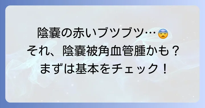 陰嚢被角血管腫とは？まずは基本を知ろう