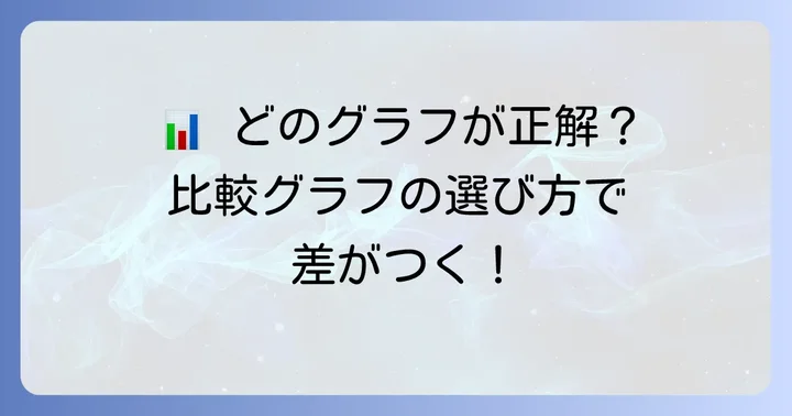 比較に適したグラフの種類と選び方