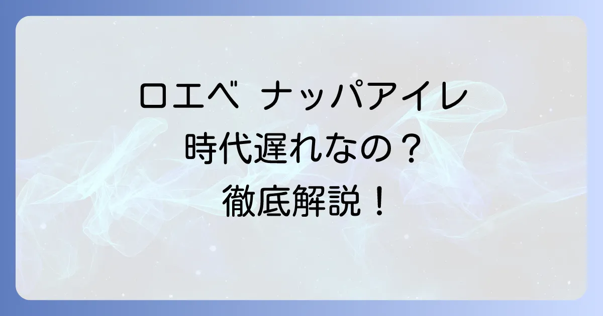 ロエベのナッパアイレは本当に時代遅れ?今も愛される魅力と賢い活用法を徹底解説