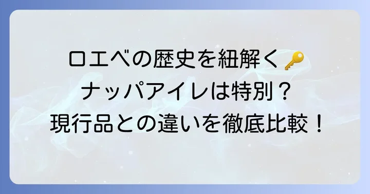 ロエベのアイコンバッグの変遷とナッパアイレの特別な立ち位置