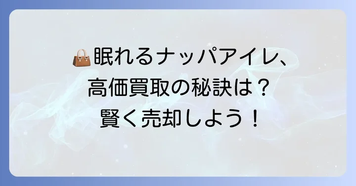 ロエベナッパアイレの買取・売却を検討している方へ