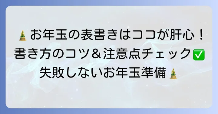 表書きの正しい書き方